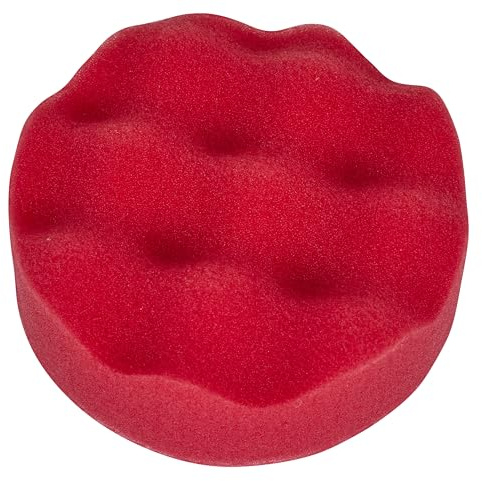 Sealey Hook-and-Loop Buffing and Polishing Foam Head - Red/Ultra-Soft, Ø80 x 25mm - PTCCHW80R