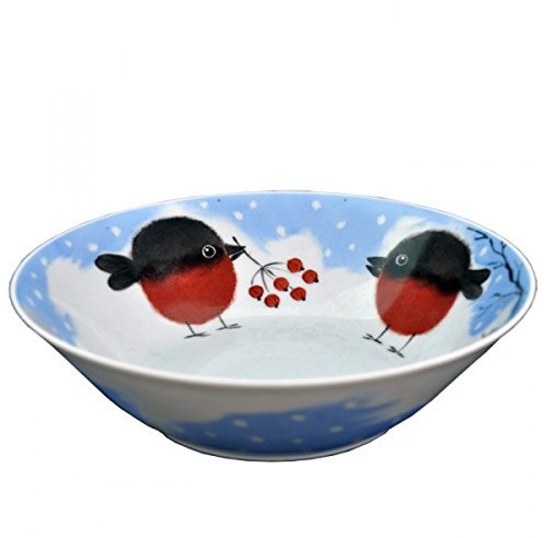 Helina Tilk Nordvogel Tiefe Schale 26 cm Porzellan handbemalt