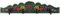 GURU SHOP Indische Vintage Hakenleiste, Garderobe, Schlüsselbrett - Design 5, 11x50x2 cm