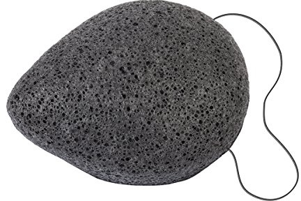 CROLL & DENECKE Konjacschwamm, Sorte: Bambus Holzkohle, 1er Pack (1 x 1 Stück)