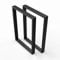 sossai® Design Pied de Table en Profilés d'Acier TKK1| 2 pièces | Armature de Table | Largeur 50 cm x Hauteur 72 cm | Couleur : Noir | acier de haute qualité