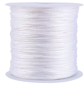 20 Farben 100m x 0,8mm Rattail Satin Nylon Trim Cord Chinesischer Knoten für Halskette Armband Perlen DIY Handwerk Bastel Schmuckherstellung