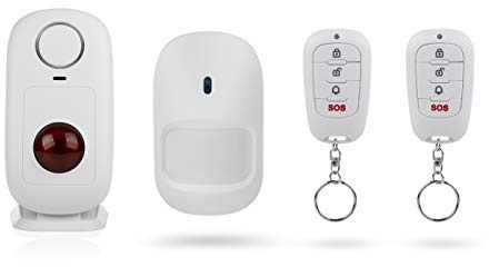 Smartwares SMA-49050 Alarmanlage mit integriertem und drahtlosem Bewegungsmelder/Durchgangsfunktion – 100 dB