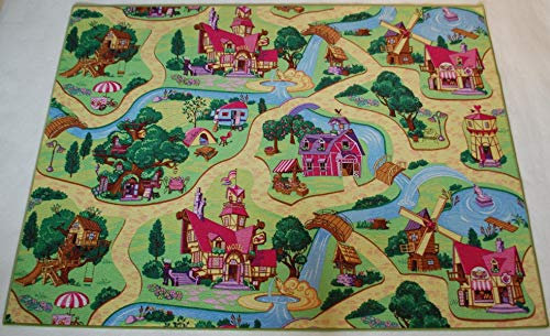 Spielteppich Mädchen Candy Town Holiday Kinderteppich Girls Mädchen Verschiedene Größen (300 x 400 cm)