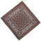 ledermodefashion 3er 6er 12 er Set Bandana Tuch versch Farben 100% Baumwolle Kopftuch Halstuch Nickituch Schal (Braun)