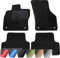 moto-MOLTICO Fußmatten Auto - Velours Autoteppiche passend für Skoda Octavia II (2004-2013) - 4-teiliges Set - Schwarze Automatten mit Schwarzen Ziernähten