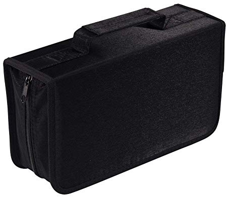 CD Tasche für 128 Discs CD/DVD Tasche Archivierungsmappe CD Mappe Aufbewahrung CD Case VCD Wallets Speicher Organizer Oxford Tuch Schutz DVD Lagerung