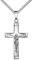 Kruzifix Kreuz-Anhänger Silberkreuz Jesus Christus Kettenanhänger 925 Silber Mit Kette 70 cm