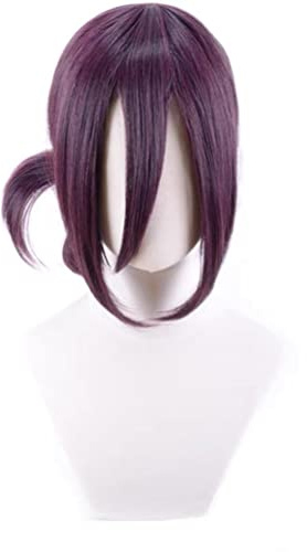 GZIRUE Reze Wig Cosplay Purple Mixed Hair Wig Anime Costume Man Women with Wig Cap