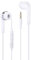 PH26 Auricolari per Oppo A74 4G di alta qualità audio in-ear in silicone ultra comfort isolamento acustico con controllo del volume e microfono - bianco