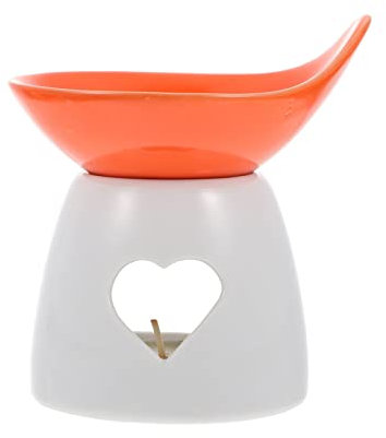 Luxshiny Chocolate Fondue Set Ceramic Butter Warmer Bowl Set with Fork Candle Cheese Melting Tool Kit Ice Cream Fondue Pot