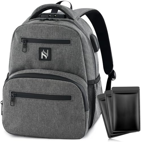 INNOSCENT Mini Smell Proof Backpack With Lock For Men/Women USB & Headphone Port