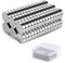 Vinabo 60 Stück Neodym Magnete, Kleine Rund 6 x 3mm, für DIY Craft Office Pinnwand, Magnettafel Magnettafel, Kühlschrank, Kegelmagnete, Notenmagnete,Vernickelter Stahl Magnete, Silber