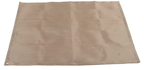 TOPINCN Feuerfeste Matte, Fiberglas-Feuerschutzmatte, Hochtemperaturbeständige Grillpads für Outdoor-Feuerstellen-Grill-Camping-Picknick(100x80cm/39.37x31.50in)
