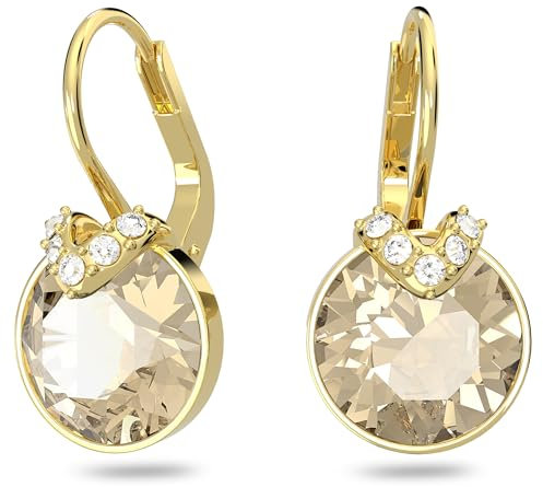 Swarovski Orecchini pendenti Bella V, Taglio Round, Tono dorato, Placcato color oro