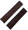 GANYUU 20 mm, 22 mm, 24 mm, echtes mattes Lederarmband für Tag-Armband für HEUER Carrera AquarACER Monaco F1 Uhrenarmband Schnalle (Farbe: Dunkelbraun ohne Schnalle, Größe: 20 mm)