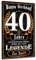 Putuo Decor Metallschild, Geschenk zum 40. Geburtstag, Vintage Wandbild für Café und Pub, 20x30cm