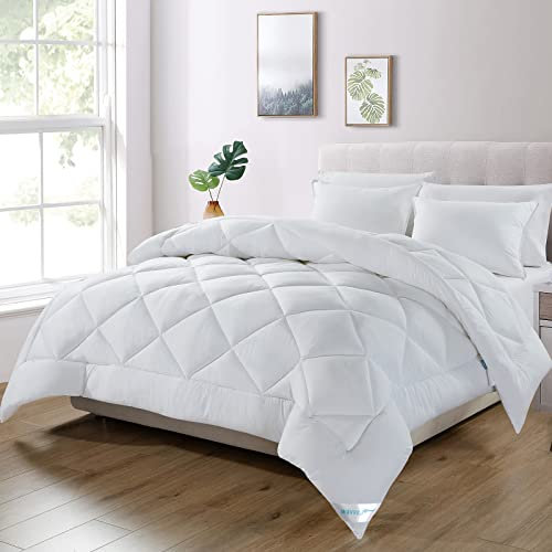 WAVVE Edredón Relleno Nórdico para Cama 105/120, Edredón de Fibra 300gr/m², Ligero, Suave, Transpirable para Otoño e Invierno (200x220 cm, Blanco)