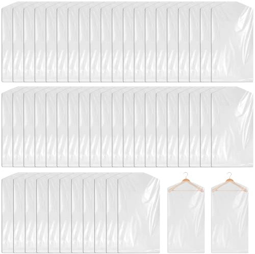 60 sacchetti trasparenti per indumenti: 60 x 110 cm, protezione antipolvere per vestiti, sacchi per vestiti, protezione antipolvere