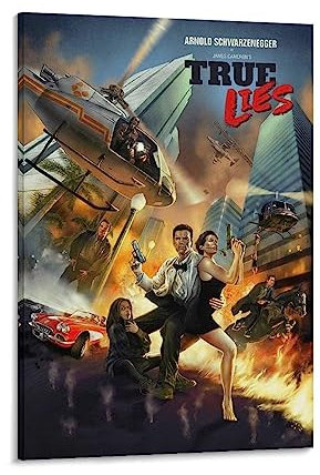 BAOCE Filmposter True Lies (3) Poster, Kunstdruck, Wandbild, Malposter zum Aufhängen, Familiendekoration, 40 x 60 cm