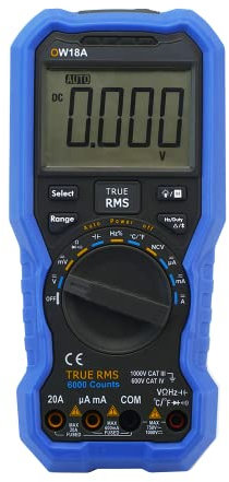 OWON OW18A 3 5/6 Smart Digital Multimeter Digital Supported True RMS Test NCV Non-contact Voltage Sense Multimeters