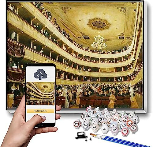 Gustav Klimt Peinture à l'huile par numéro pour adultes - Motif théâtre de bourgs