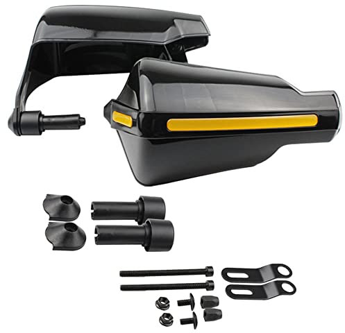 MASO Motorrad-Handschutz, Windschutzscheiben-Abweiser, Handschutz, Wind- und Kälteschutz, 7/8 Zoll Lenker-Handschutz, Griffschutz, Fahrrad-Handschutz, Windschutz
