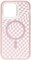 OtterBox iPhone 14 Pro Max Symmetry Series Clear Case - CHECKMATE (Pink), snaps to MagSafe, ultra-sleek, raised edges protect camera & screen