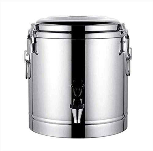 ZMIN Dispensador de agua caliente 10L-40L aislado para té, termo de té, calentador de bebidas, dispensador de bebidas, urna de acero inoxidable para agua para café, leche, té, sopa dulce,A,40L