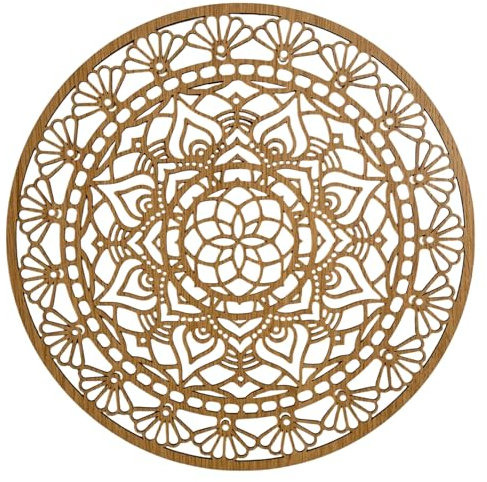 SENTOP HDF0507 Geschnitztes Bild an der Wand aus Holzmaterial für den Innenraum (Eiche, 70 cm)