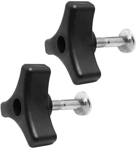 2 Sets Lawn Mower Handle Bolts,Universal Lawn Mower Parts & Accessories,Triangle Handle Knob Nut Bolt,Lawnmower Handle Wing Nut Fastening Screw Replacement for Honda Hyundai Ryobi Kobalt Murray