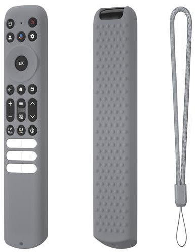 Etuis en Silicone pour télécommandes pour TCL Smart TV Housses de Protection Anti-Chocs Support Anti-dérapant pour télécommande pour TCL RC813 FMB1/RC923 FMB3/RC902V FMR1 FMR4 FMR5 (Gris)