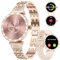LIGE Montre Connectée Femme avec Appel Bluetooth,1.91 Amoled Diamond Smartwatch Femme avec Fonction Féminine/Fréquence Cardiaque/Sommeil pour iOS Android, 100+Modes Sportif IP68 Smartwatch