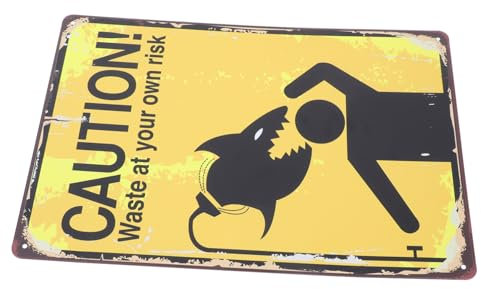 VILLFUL Cartello di Sicurezza Attenzione Cartello di Avvertimento in Metallo per Segnali di Sicurezza Domestica Adesivi di Avvertimento Cctv Segnale di Indicazione
