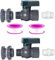 GYWHOOFT 2 pezzi del kit del rubinetto del secchio di pioggia in PVC, kit del rubinetto del secchio di pioggia 3/4 pollici valvola del secchio di pioggia con adattatore per accessori a parete impermea