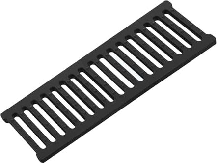 Tapa Desague Terraza Rejilla de Drenaje de Canal Estrecho de Polímero, Cubierta de Drenaje Exterior de 20 de Largo, Rejilla de Drenaje Rectangular de 1 de Espesor para Agua de Lluvia, para Aceras, J