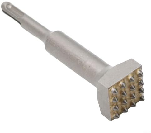 Martello elettrico Drill Bit, scalpello rotondo, 45Cr maniglia rotonda in acciaio 16 denti 1 pezzo martello, testa fiore martello per la lucidatura e livellamento del calcestruzzo