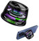 Hounyoln Magnetic Bluetooth Speaker,Multifunctional Portable G200 Speaker with Multi RGB Color Light Show-3D Surround Sound Effect,Phone Stand for iPhone, Android, TWS Pairing (Black)