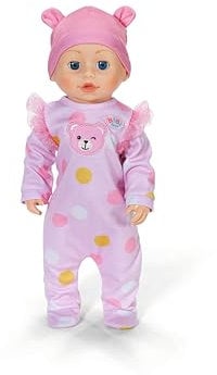 BABY born Emily Lauf mit Mir - 43 cm Puppe mit elektronischen Funktionen - Krabbel- & Lauflernpuppe mit Soundfunktion - Inkl. rosa Strampler & Mütze - Geeignet für Kinder ab 3 Jahren