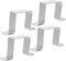 Garneck Morsetto Quadrato Per Tubo 40 Mm - Set Di 4 Morsetti a U in Acciaio Inossidabile Per Fissaggio Tubo Rigido 2x2 Pollici - Staffe Di Supporto Per Montaggio Sicuro e Stabile