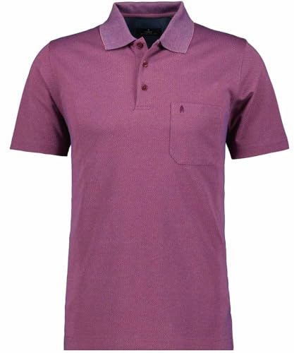 RAGMAN Herren Softknit-Polo Fishnet Mulberry-480, M