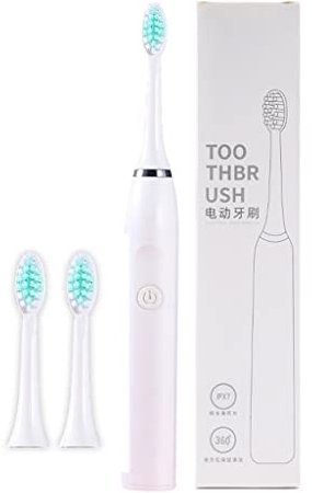 Electric Toothbrush AA Battery Powered Toothbrush With 5 Care Modes With 3 Brushes Replacement Heads Set