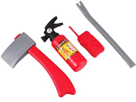 UPKOCH Jouet D'extincteur De Simulation pour Garçon Et Filles, Ensemble 4 Pièces De Jouets à Jet d'eau en Plastique Léger, Accessoires De Cosplay Pompiers, pour Jeux De Rôle Et Fêtes Déguisées