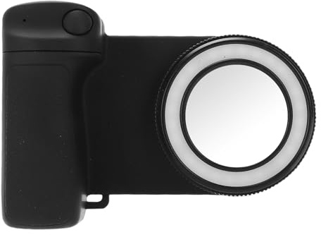 Xiuganpo Handy-Kameragriff, Magnetischer Handy-Griff mit Verstellbarem Selfie-Licht, Kabellose Auslöser-Fernbedienung, Ergonomische Handy-Kamera-Griffhalterung für Videoaufnahmen,