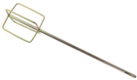 ROMISBABA Varilla Mezcladora de Pintura y Mortero de Acero Resistente Accesorio para Taladro Eléctrico para Mezcla Rápida y Uniforme de Cemento Masilla y Lodo Uso Profesional y Reutilizable