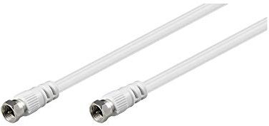 Wentronic Mercodan RG59, 10m - Cable coaxial (10m, RG59, RG59, 10 m, Hembra/Hembra, Blanco, 1 pieza(s))