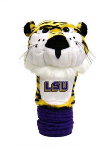 Team Golf NCAA LSU Tigers Mascot Head Cover Mascot Golf Club Headcover, Fits Most Oversized Drivers, Extra Long Sock for Shaft Protection, Officially Licensed Product