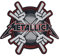 Metallica Patch Metal Horns Band Logo Official Black Cut Out 10cm x 9cm Taglia unica