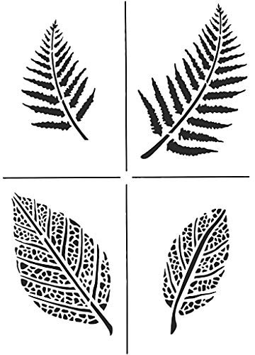 Schablone Blätter, DIN A4