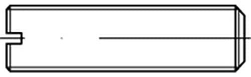 200 Schlitz Gewindestifte DIN 551 14H M 3 x 8 verzinkt Stahl